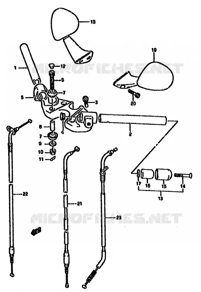 STUUR (MODELE R) Suzuki MOTO 750 GSX-F 1990  GSX750FSKL(K-T)