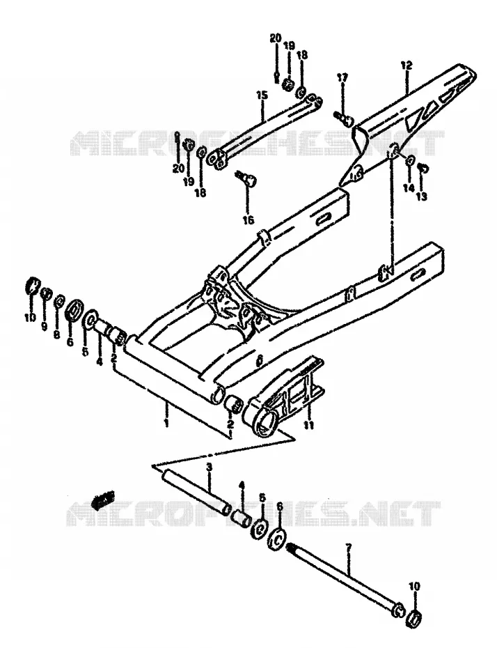 SWINGARM Suzuki MOTO 750 GSX-F 1996  GSX750FT(K-T)