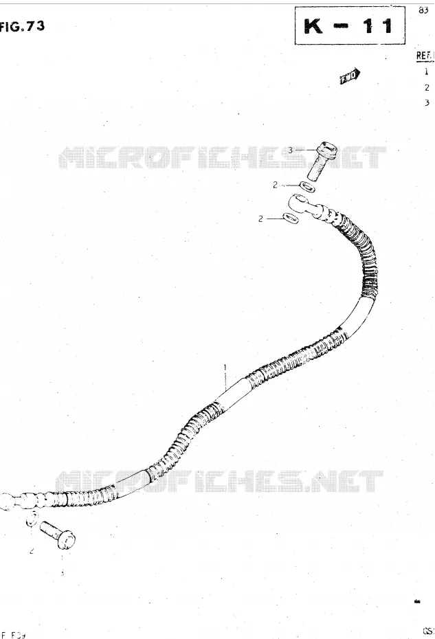 ACHTER REMSLANG Suzuki MOTO 500 GSX-E 1984  GSX500ESE(E39)