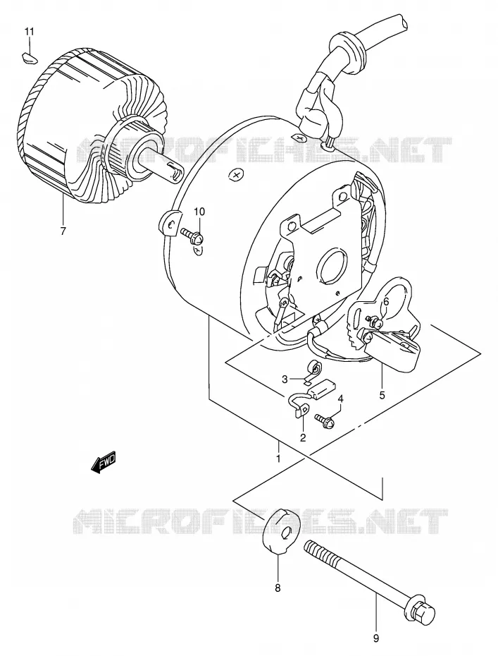ALTERNATOR (MODELE L) Suzuki MOTO 125 Autres-modeles 1974  K125L(E7)