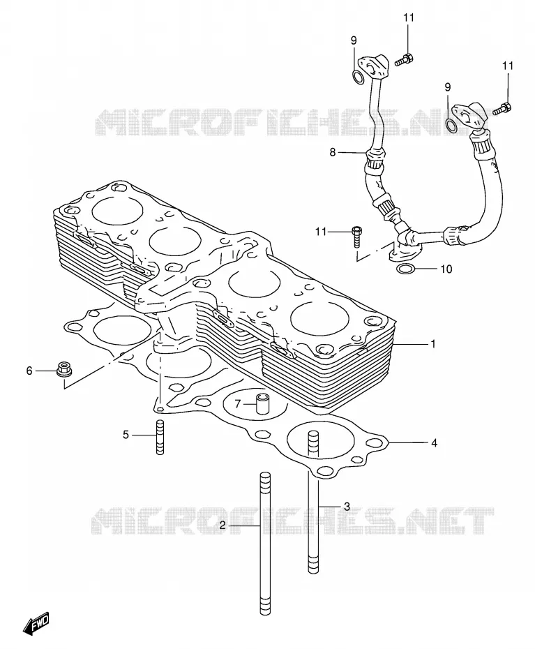 CILINDER Suzuki MOTO 600 GSX-F 2002  GSX600FUK2(E2)