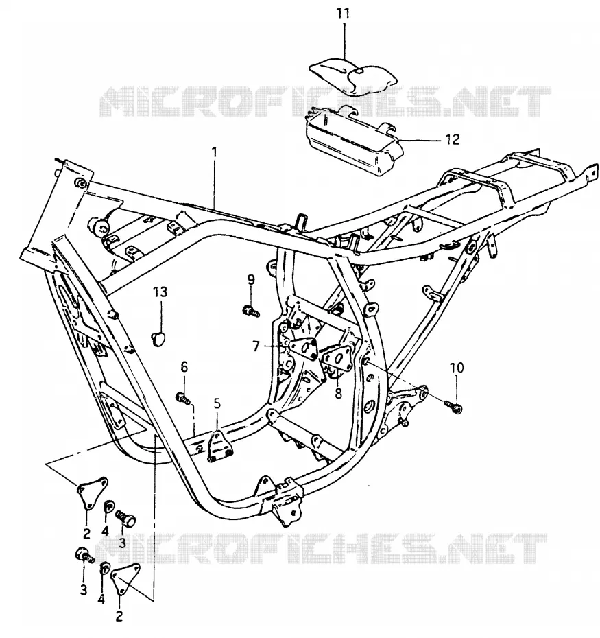 FRAME Suzuki MOTO 750 GSX-E 1985  GSX750ESF(F)