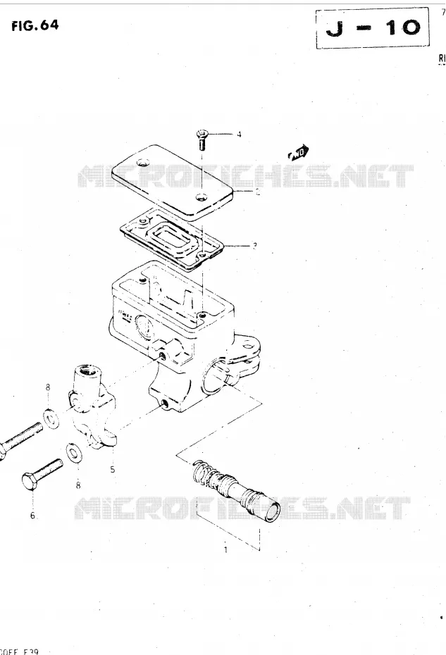 FRONT HOOFDREMCILINDER Suzuki MOTO 500 GSX-E 1985  GSX500EF(E39)
