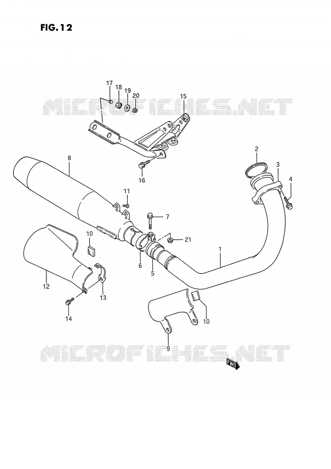 GELUIDDEMPER Suzuki MOTO 650 SAVAGE 1989  LS650FK(E2)