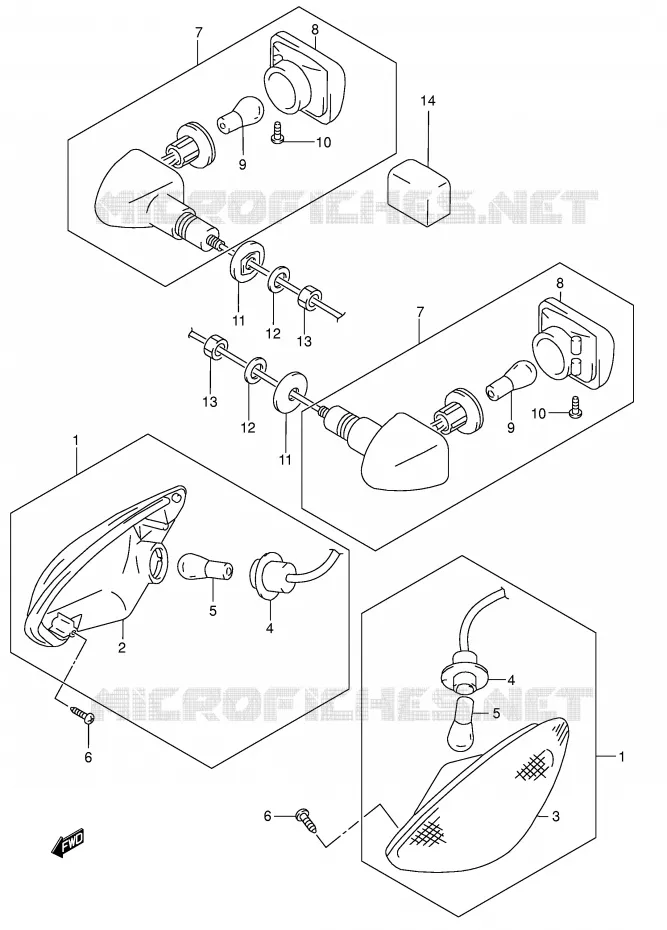 INDICATOREN (MODELE K4/K5) Suzuki MOTO 750 GSX-F 2006  GSX750FK6(E2)