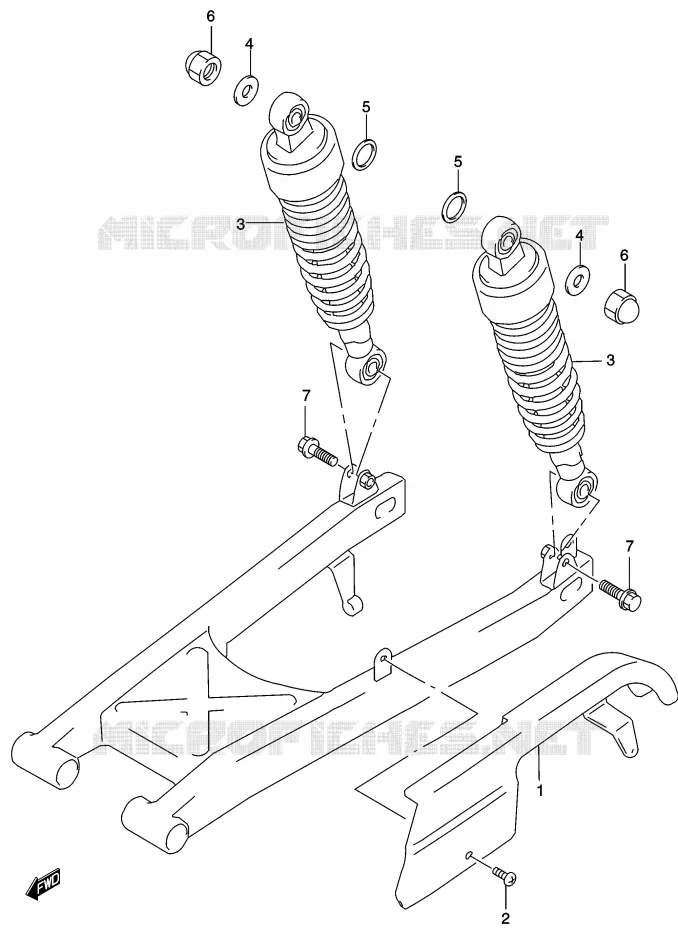 KETTINGKAST Suzuki MOTO 250 MARAUDER 2002  GZ250K2(K3)