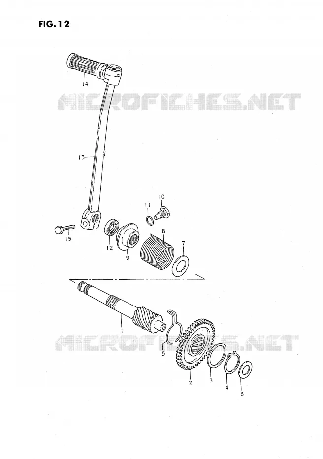 KICKSTARTER Suzuki MOTO 50 JR 1993  JR50P(P3)