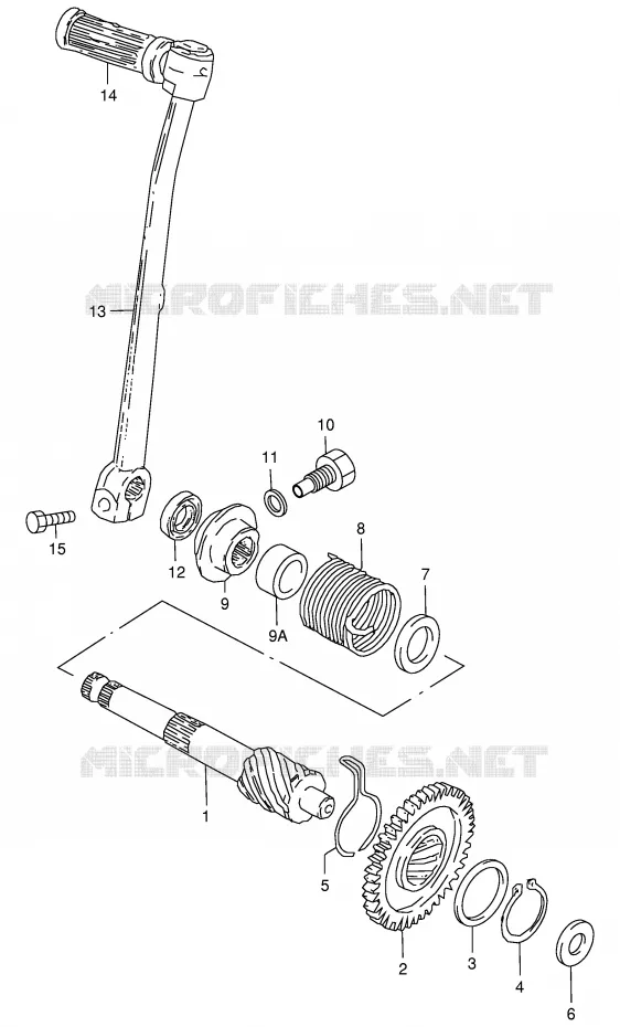 KICKSTARTER Suzuki MOTO 50 JR 1998  JR50W(P3/P28)