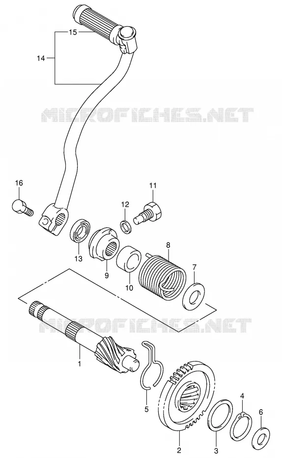 KICKSTARTER Suzuki MOTO 50 JR 2003  JR50K3(P3/P28)