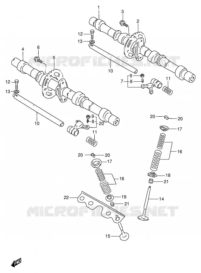 NOKKENAS - VALVES Suzuki MOTO 600 GSX-F 2002  GSX600FUK2(E2)