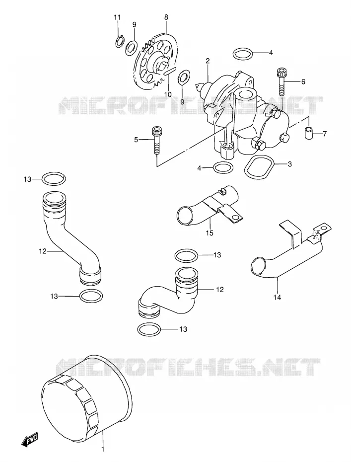 OLIEPOMP Suzuki MOTO 600 GSX-F 1991  GSX600FU2M(E2)