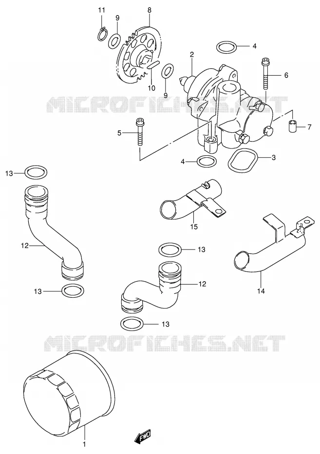 OLIEPOMP Suzuki MOTO 600 GSX-F 1997  GSX600FV(E2)