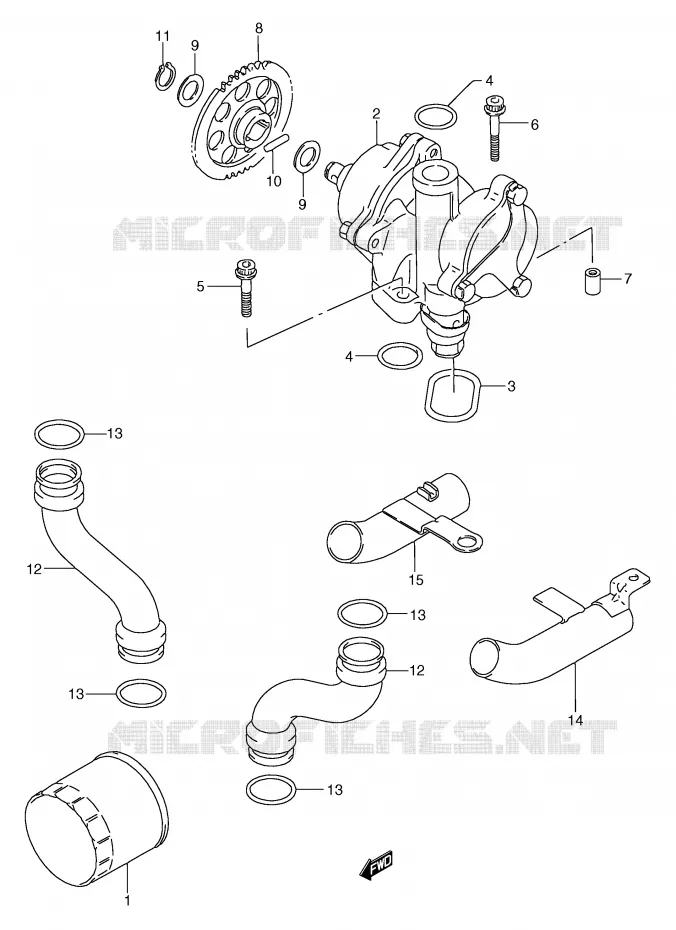 OLIEPOMP Suzuki MOTO 750 GSX-F 1995  GSX750FS(E2)