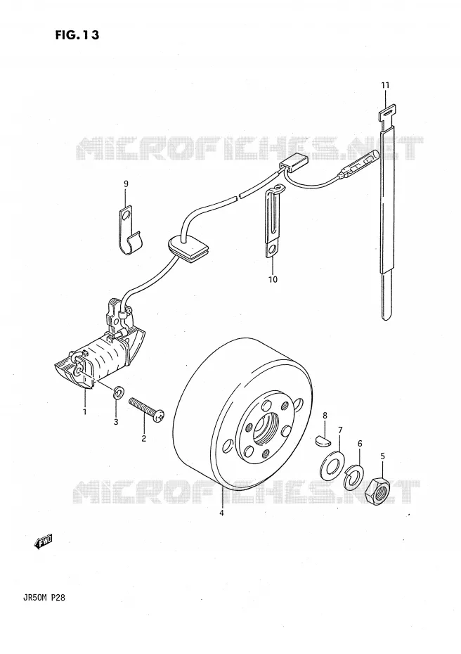 ONTSTEKING Suzuki MOTO 50 JR 1986  JR50G(P28)