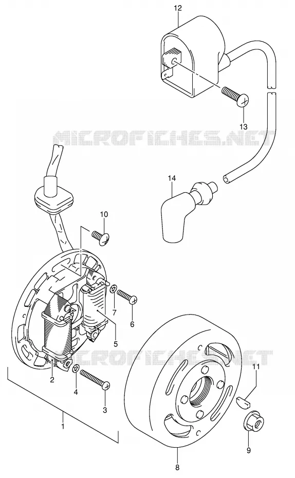 ONTSTEKING Suzuki MOTO 80 JR 2004  JR80K4(P3/P28)