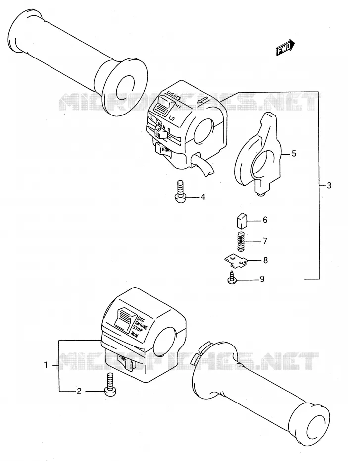 SCHAKELAARS (MODELE K/L/M/N/P/R/S/T) Suzuki MOTO 600 GSX-F 1988  GSX600FUJ(E28)