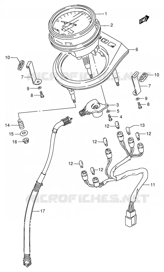 SNELHEIDSMETER Suzuki MOTO 650 SAVAGE 1998  LS650PW(E2)