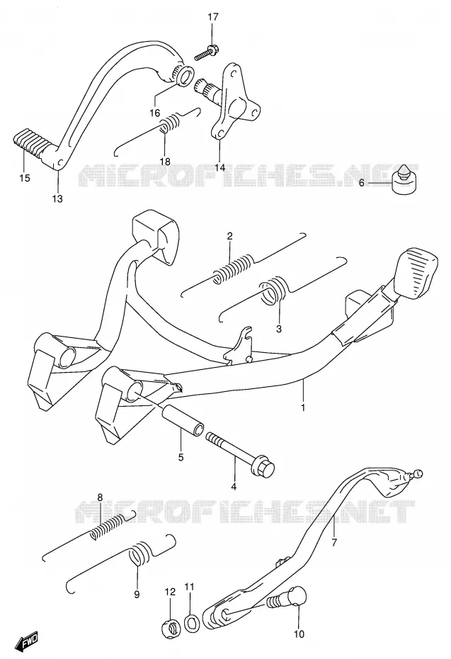 STAND Suzuki MOTO 600 GSX-F 1998  GSX600FW(E2)