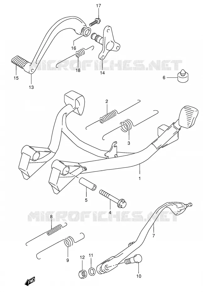 STAND Suzuki MOTO 750 GSX-F 2004  GSX750FK4(E2)