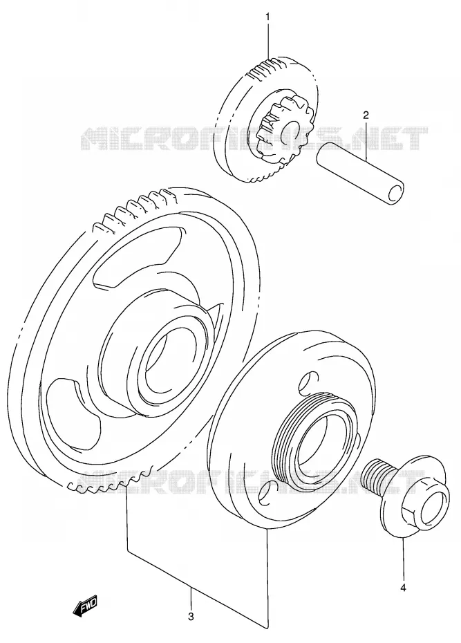 STARTMOTOR CLUTCH Suzuki MOTO 750 GSX 2001  GSX750K1(E4)