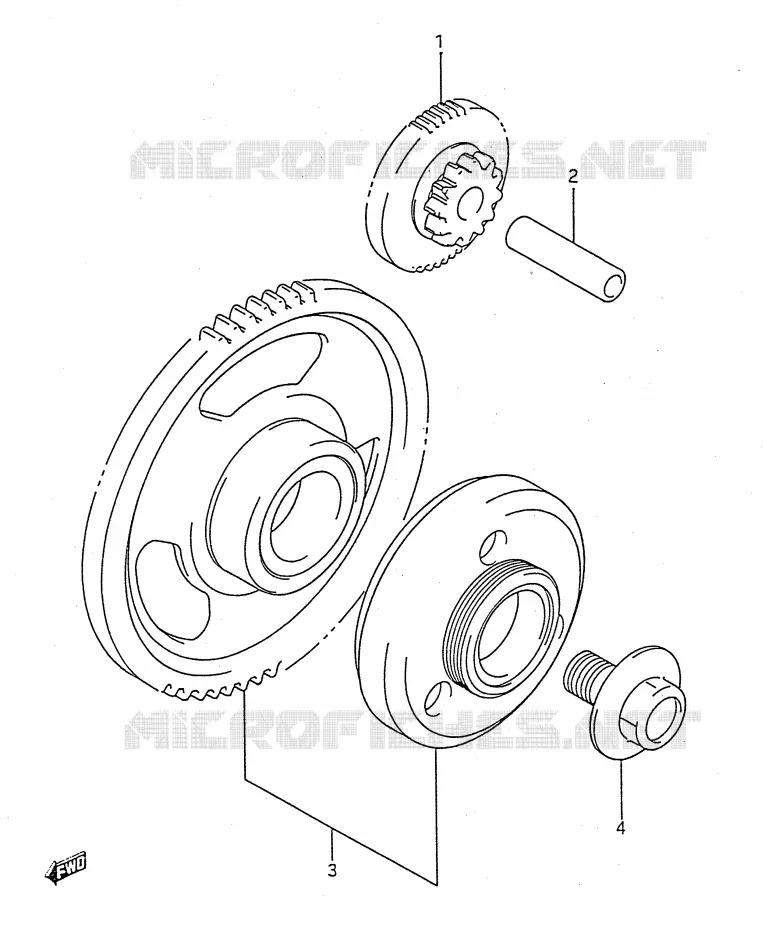 STARTMOTOR CLUTCH Suzuki MOTO 750 GSX-F 1994  GSX750FR(E28)