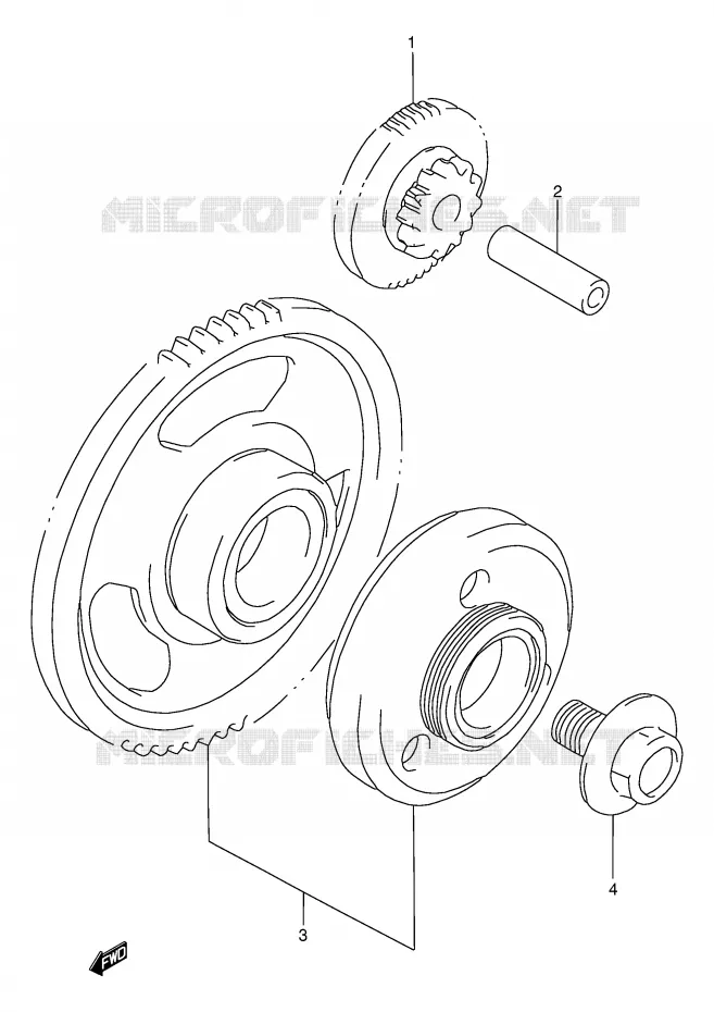 STARTMOTOR CLUTCH Suzuki MOTO 750 GSX-F 2003  GSX750FLK3(E2)