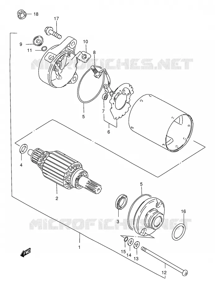 STARTMOTOR Suzuki MOTO 250 MARAUDER 1999  GZ250X(E1)
