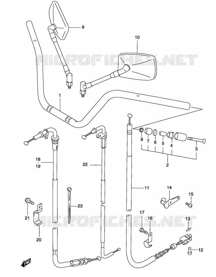 STUUR Suzuki MOTO 250 MARAUDER 2003  GZ250K3(P19)