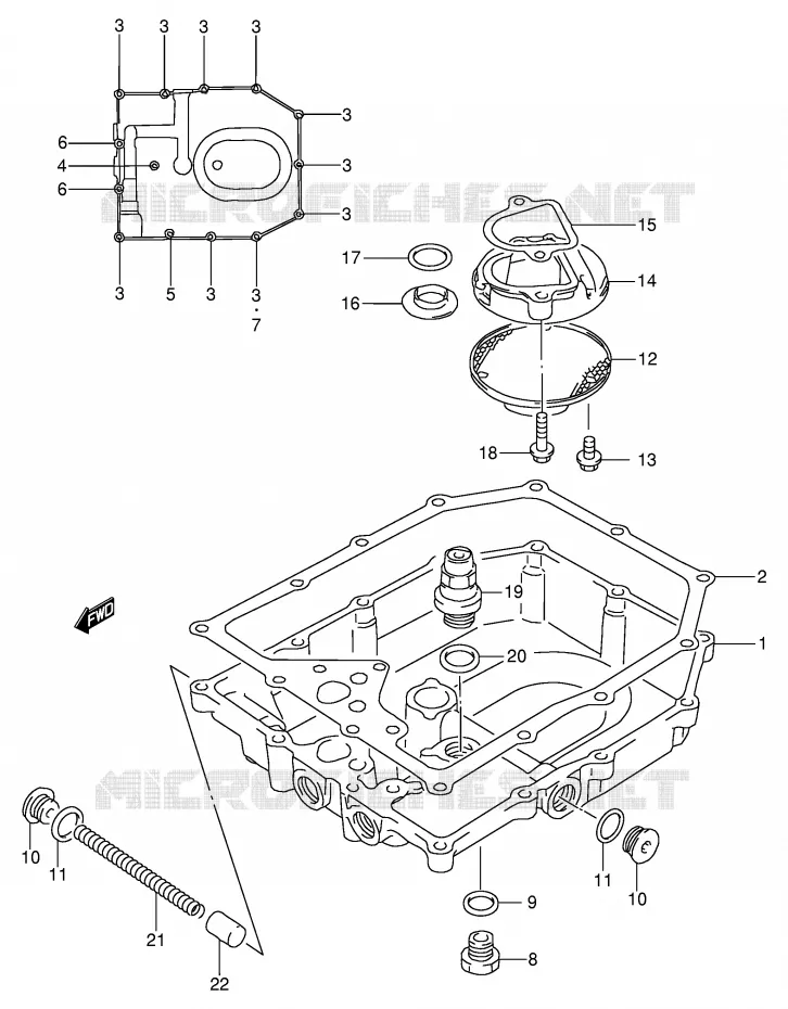 SUMP Suzuki MOTO 600 GSX-F 1997  GSX600FV(E2)