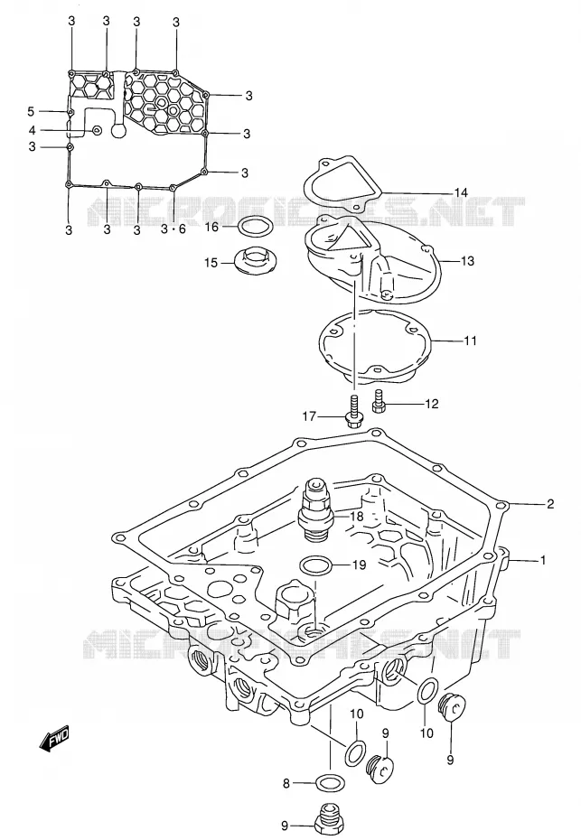 SUMP Suzuki MOTO 600 GSX-F 1999  GSX600FUX(E2)