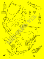 KUIP   ETIKETTEN (MODELE R) voor Suzuki GSX-F 750 1992