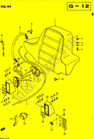RUGLEUNING   LUIDSPREKERS (GV1400GDG/GDH/GDJ) voor Suzuki CAVALCADE 1400 1987