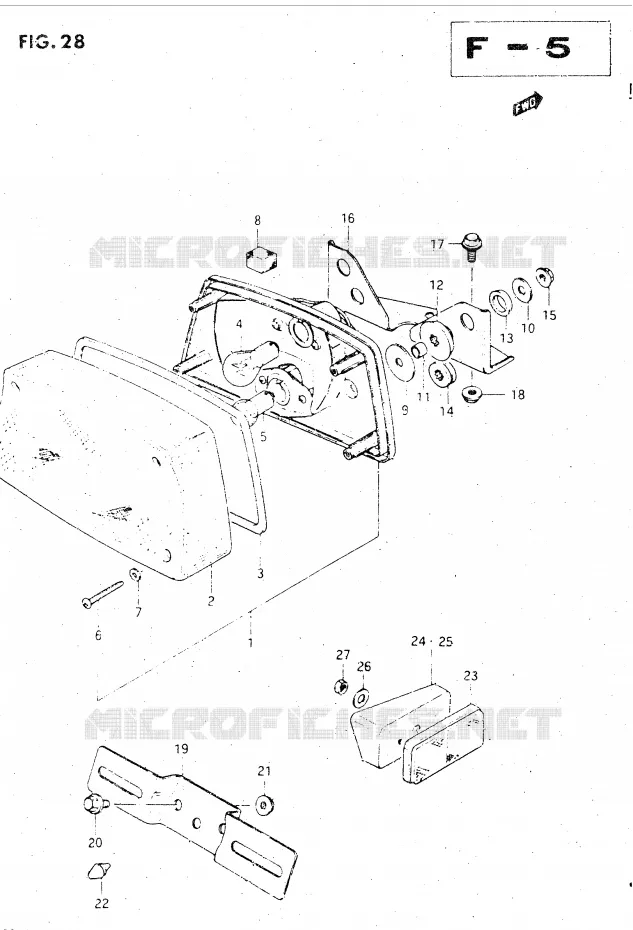 ACHTERLICHT Suzuki MOTO 500 GSX-E 1984  GSX500EE(E39)