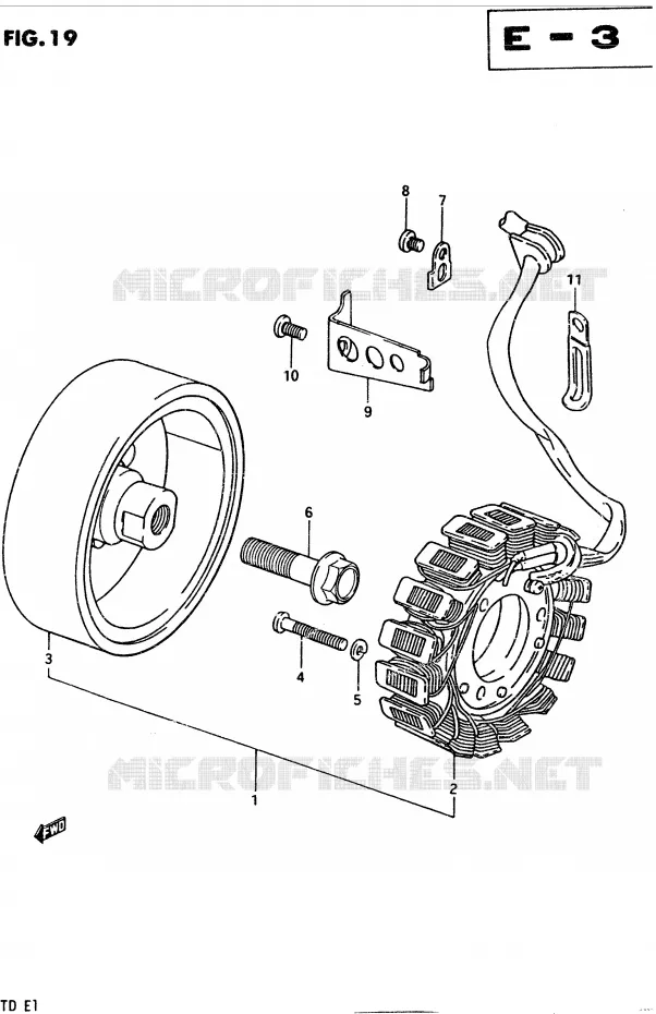 ALTERNATOR Suzuki MOTO 400 GSX 1983  GSX400TD