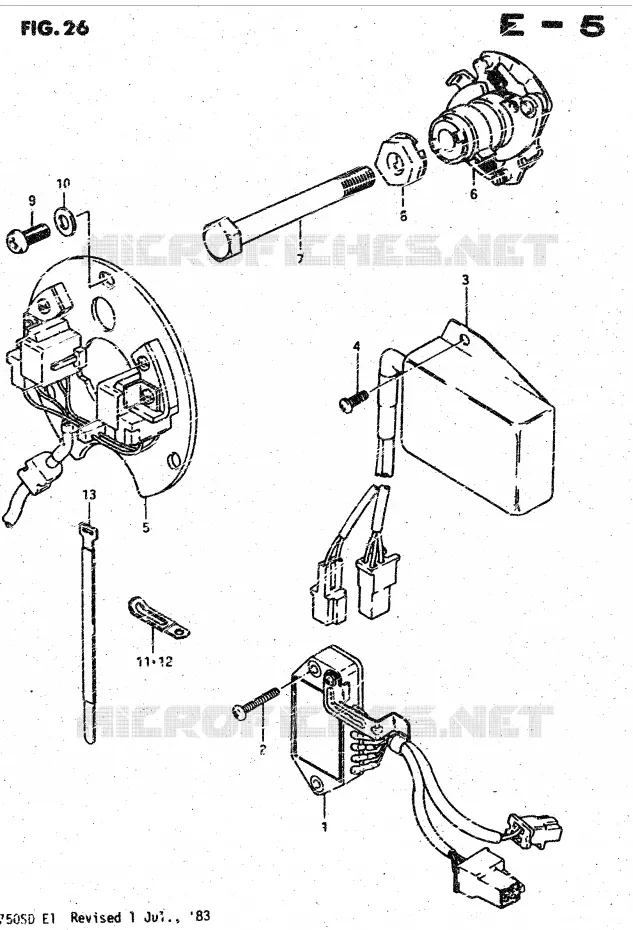 ALTERNATOR Suzuki MOTO 750 GSX-S 1983  GSX750SD(E1)