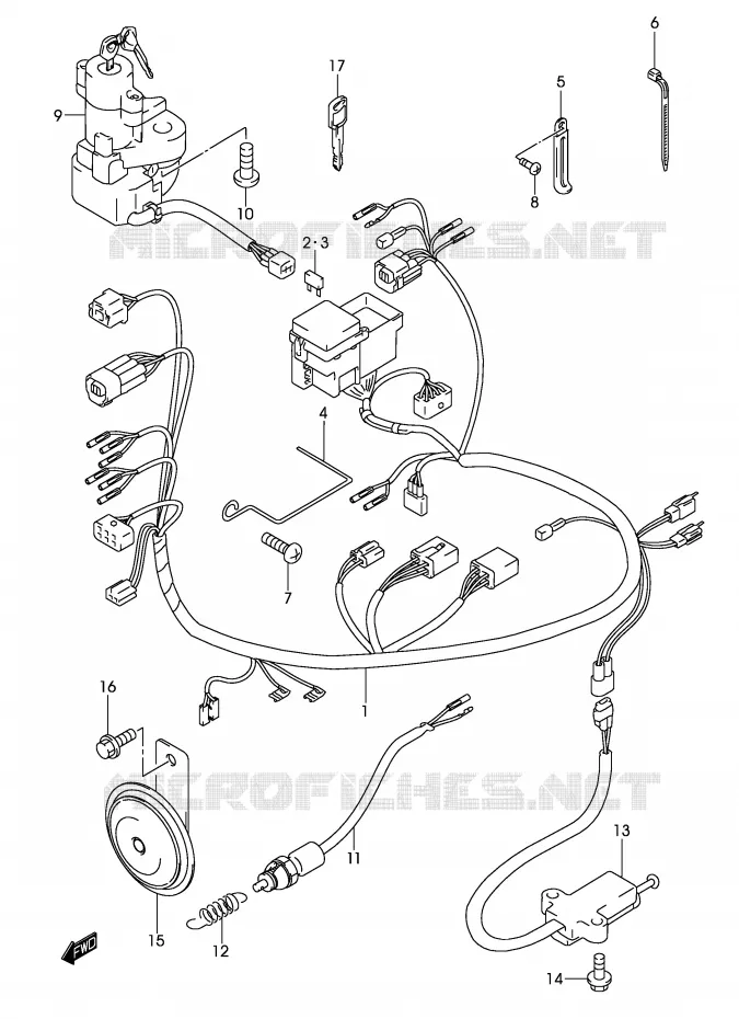 BEDRADING Suzuki MOTO 250 MARAUDER 2003  GZ250LK3(P19)