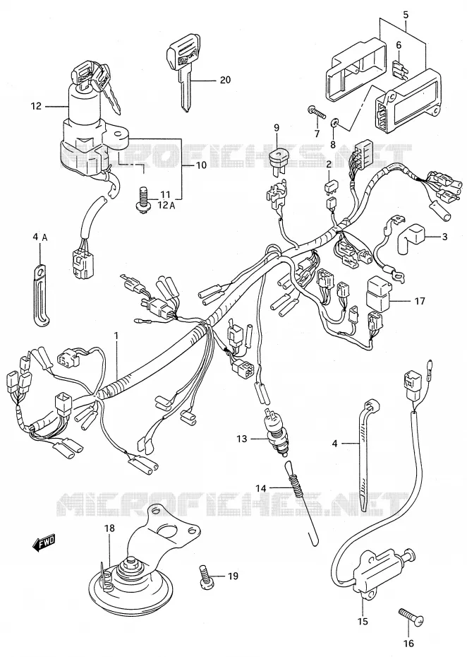 BEDRADING Suzuki MOTO 600 GSX-F 1989  GSX600FU2K(E28)