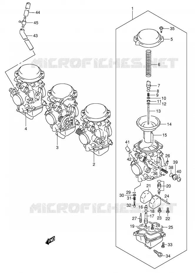 CARBURATOR Suzuki MOTO 600 GSX-F 2005  GSX600FK5(E2)