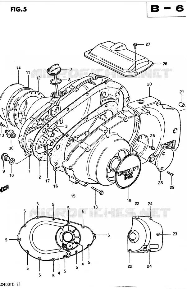 CASING Suzuki MOTO 400 GSX 1983  GSX400TD