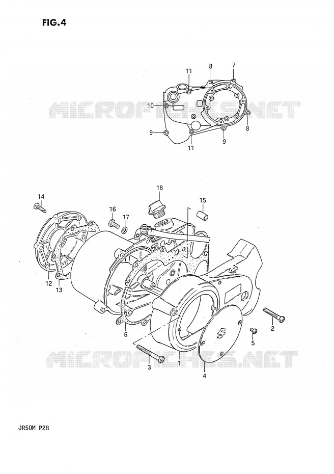 CASING Suzuki MOTO 50 JR 1990  JR50L(P28)