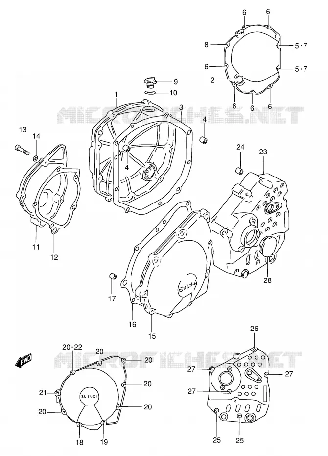 CASING Suzuki MOTO 600 GSX-F 2006  GSX600FK6(E2)
