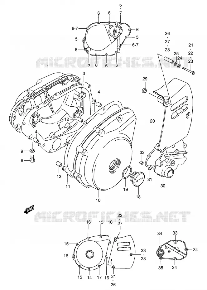 CASING Suzuki MOTO 650 BOULEVARD 2001  LS650PK1(E3/E28)