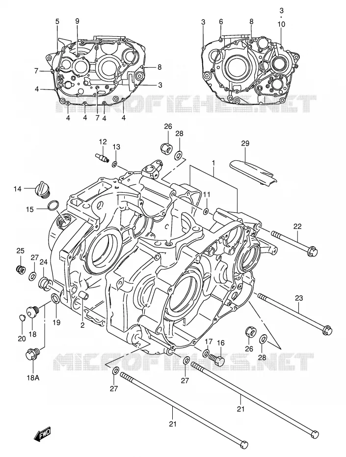 CASING Suzuki MOTO 650 BOULEVARD 2001  LS650PK1(E3/E28)