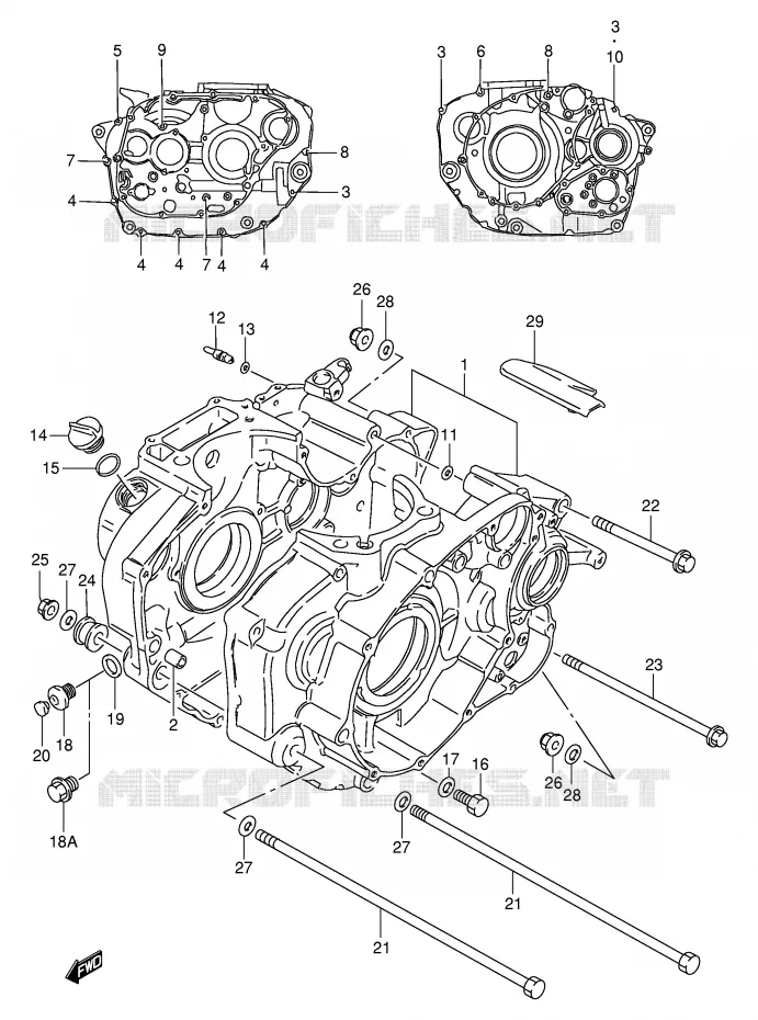 CASING Suzuki MOTO 650 SAVAGE 2000  LS650PY(E2)