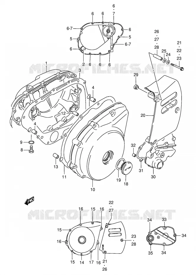 CASING Suzuki MOTO 650 SAVAGE 2002  LS650PK2(E2)