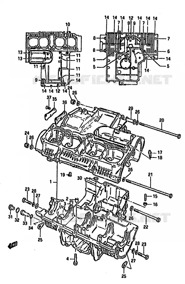 CASING Suzuki MOTO 750 GSX-S 1982  GSX750SZ