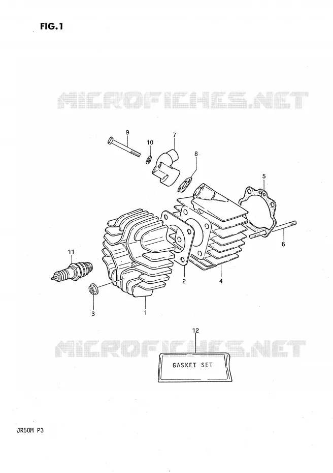 CILINDER Suzuki MOTO 50 JR 1985  JR50F(P3)