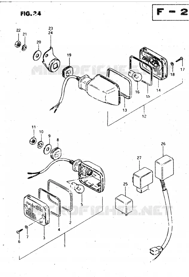 INDICATOREN Suzuki MOTO 750 GSX-S 1983  GSX750SD(E1)