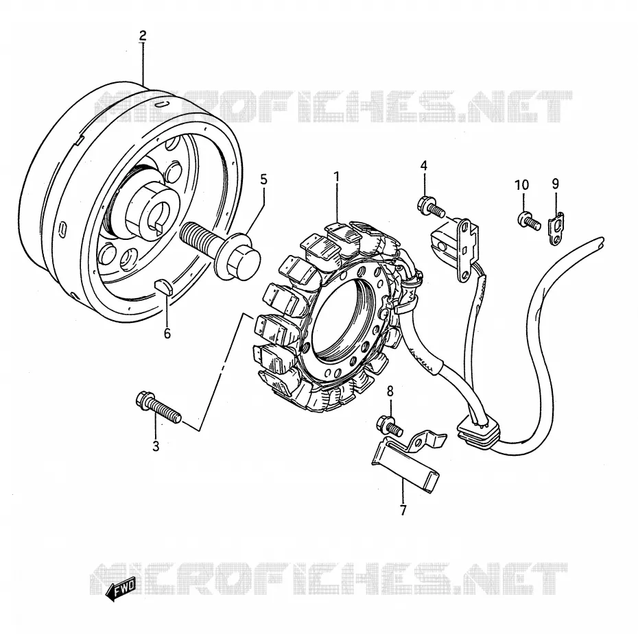 ONTSTEKING Suzuki MOTO 650 BOULEVARD 1990  LS650FL(E28)