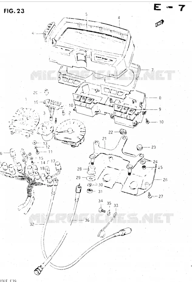 SNELHEIDSMETER (GSX500EE/EF) Suzuki MOTO 500 GSX-E 1985  GSX500ESF(E39)